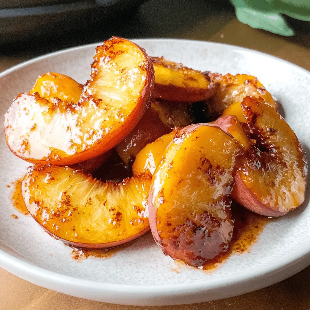 Sweet, juicy air fryer peaches are a game changer for dessert lovers! They're perfectly caramelized and can be topped with ice cream or yogurt for an easy treat. This simple recipe is a must-try for warm summer evenings or cozy family gatherings. Save this pin to enjoy these delicious air fryer peaches later!