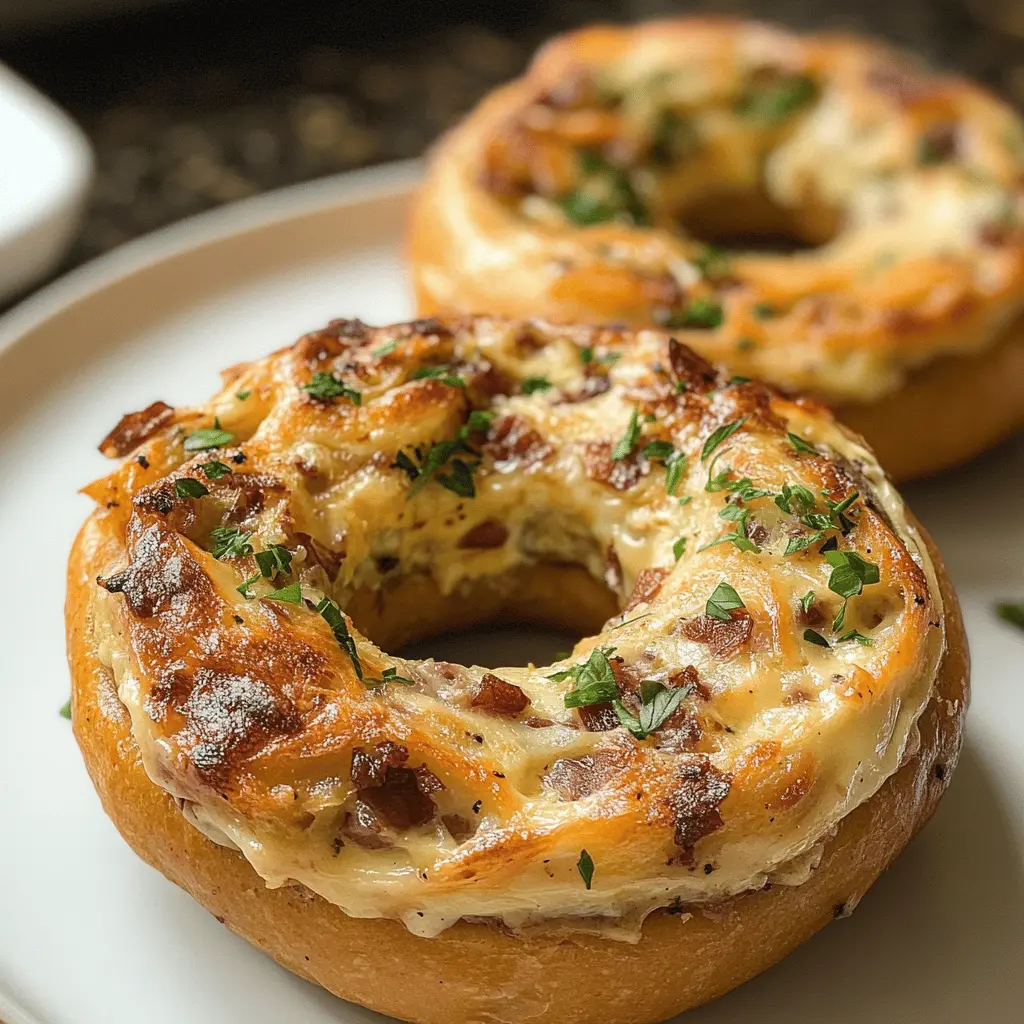 Start your morning right with these Delicious Quiche Stuffed Bagels! Bursting with flavors, they combine savory eggs, cheese, and fresh veggies all wrapped in a warm bagel. Perfect for brunch or meal prep, these delightful bites will be a hit with your family and friends. Save this recipe for an easy, tasty breakfast any day!
