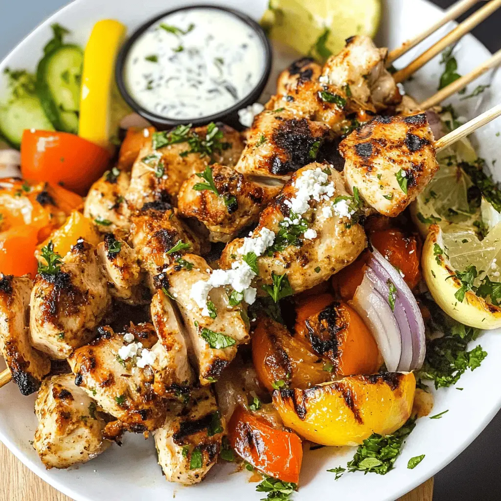 Easy Greek Chicken Souvlaki Kebabs Recipe