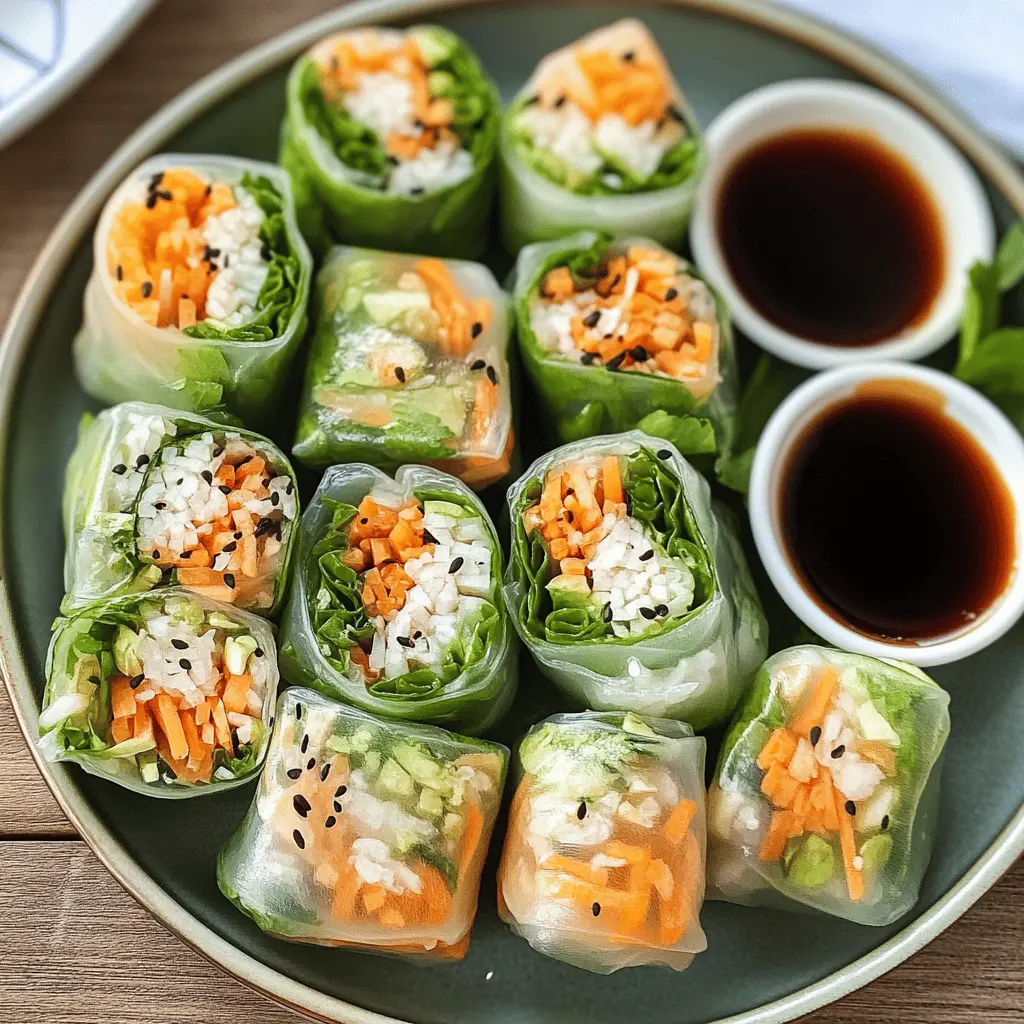 Enjoy a refreshing twist with these vibrant Summer Spring Rolls! Packed with fresh vegetables, shrimp, or tofu, and wrapped in delicate rice paper, they are perfect for a light lunch or an appetizer. Serve them with a zesty peanut dipping sauce for an extra burst of flavor. Save this easy recipe for your next gathering or picnic!