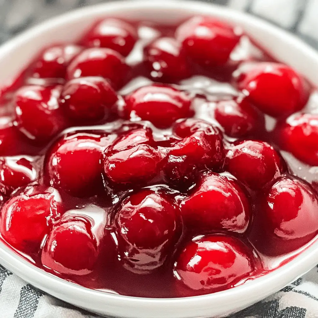 Easy Cherry Topping Sauce Recipe
