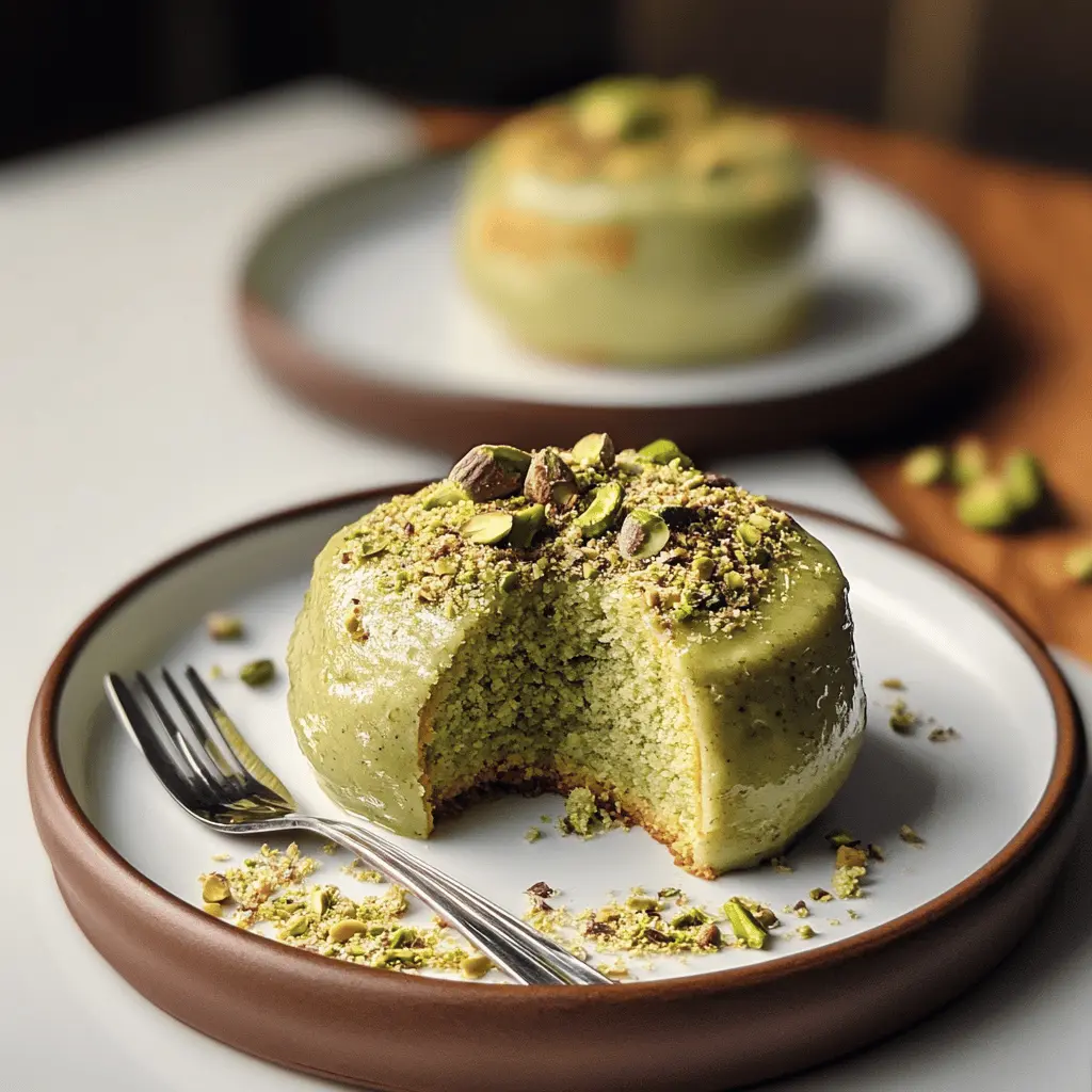 Easy Pistachio Lava Cakes Recipe