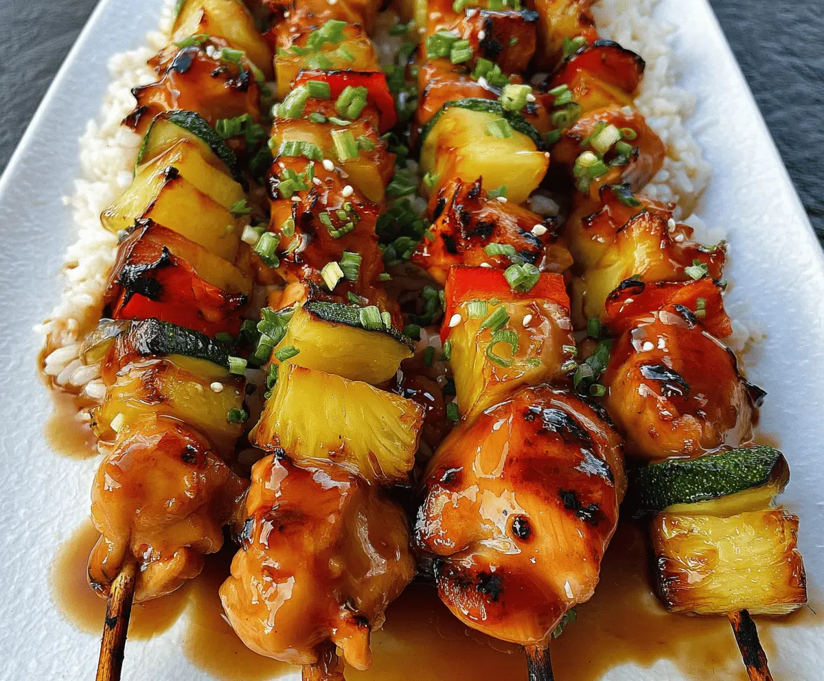 Easy Teriyaki Chicken Skewers with Sweet Marinade