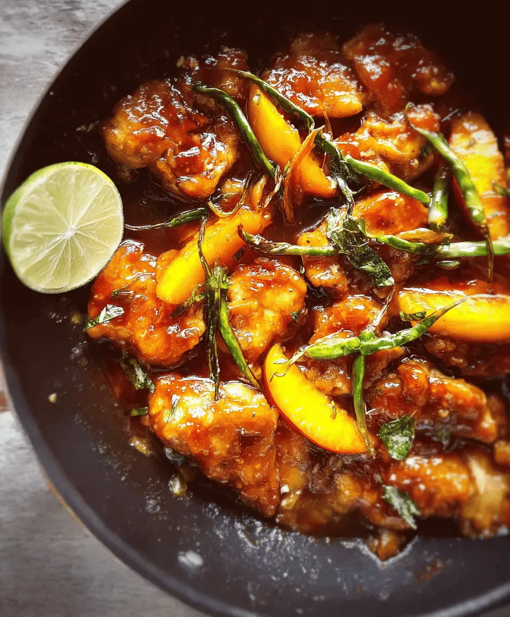 Easy Thai Peach Chicken Recipe