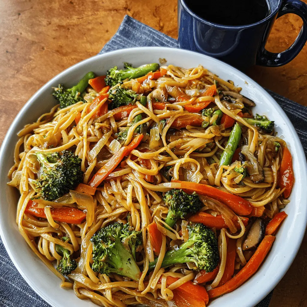 Easy Restaurant-Style Vegetable Lo Mein Recipe