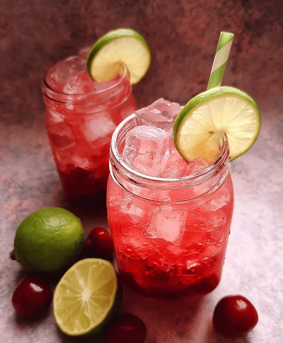 Easy 4-Ingredient Cherry Limeade Recipe