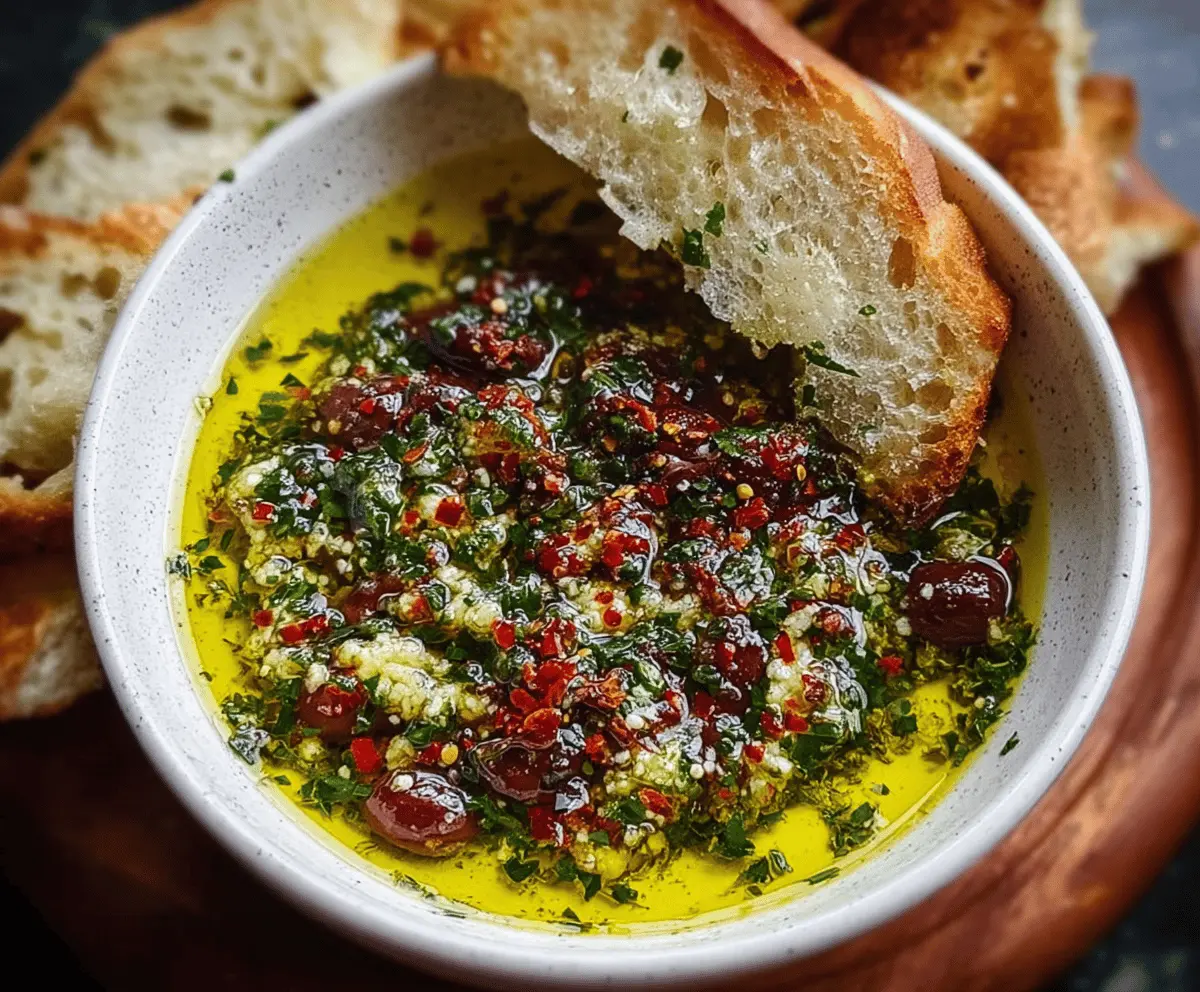 Easy Mediterranean Olive Oil Dip Recipe
