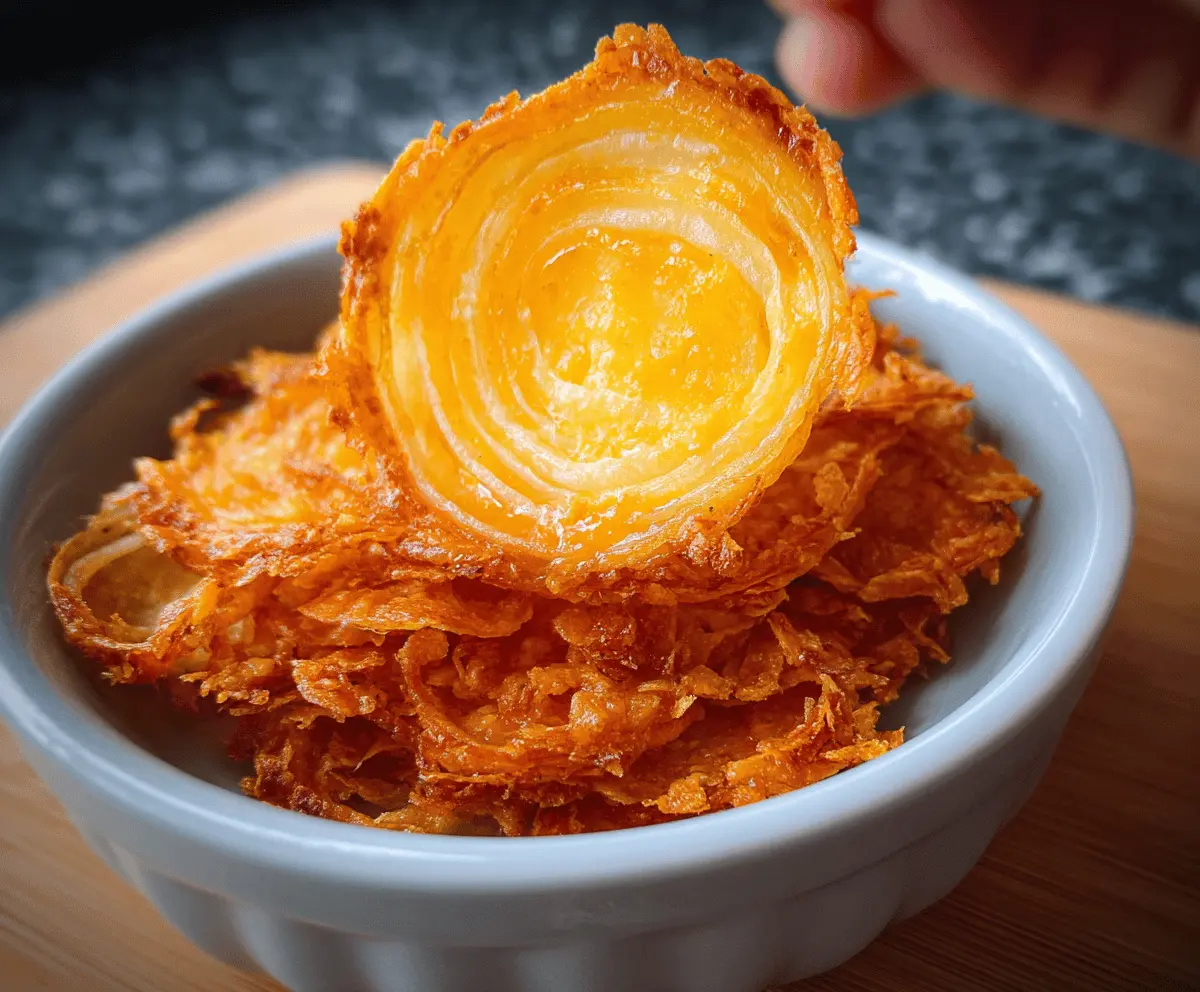 Easy Cheesy Onion Crisp Recipe