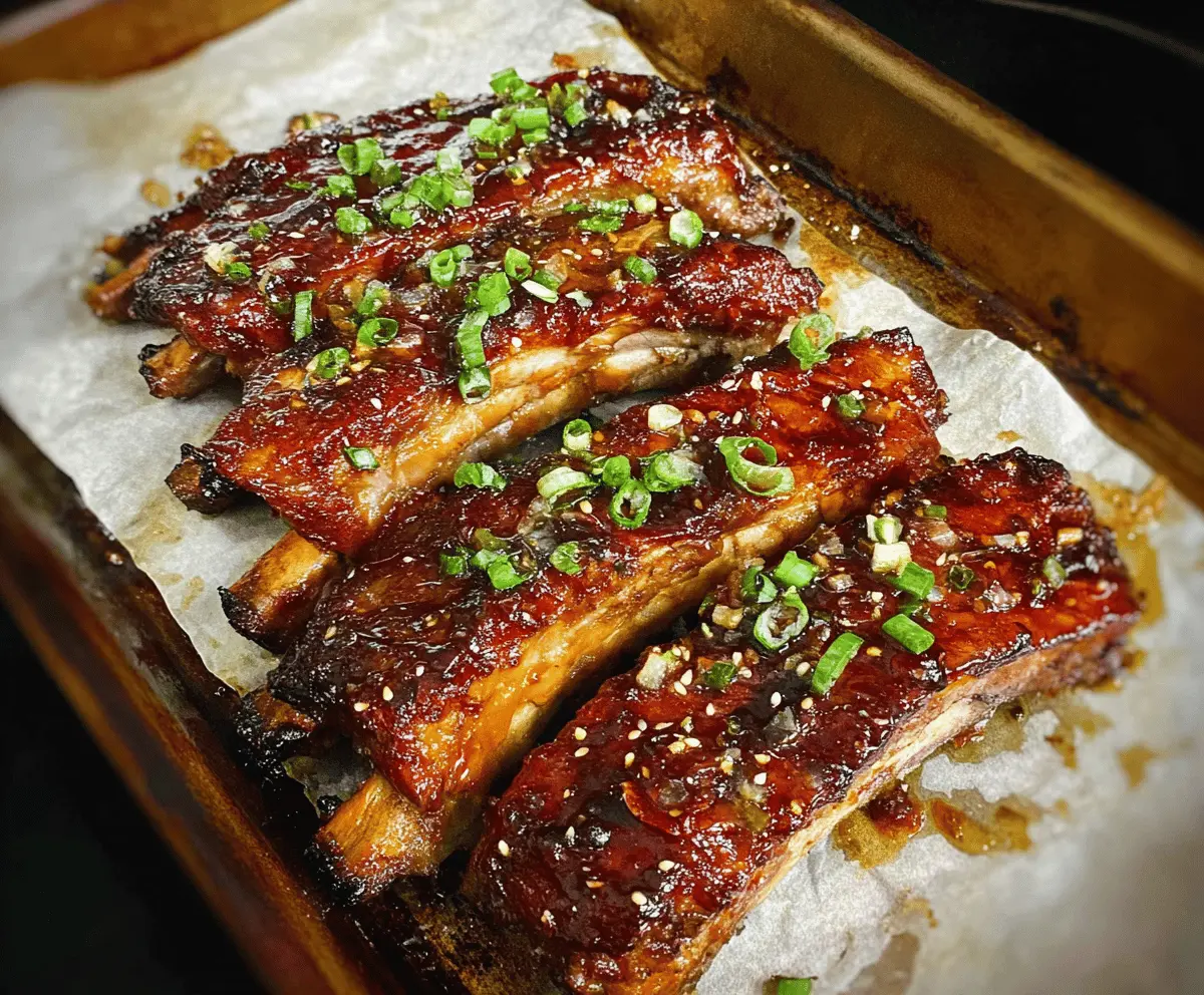 Easy Asian Pork Ribs Baked in the Oven