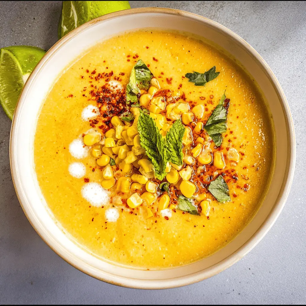 Easy Creamy Corn Gazpacho Recipe