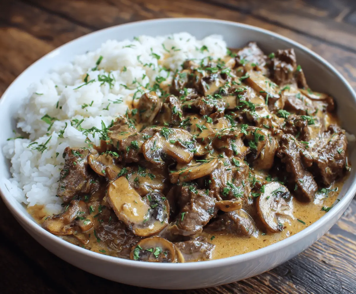 Beef Stroganoff