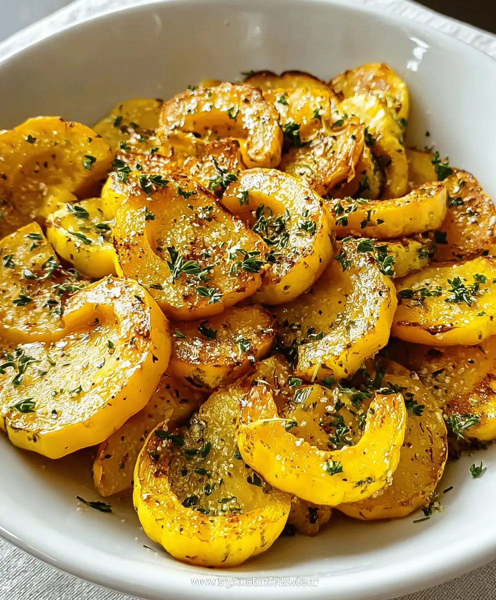 Easy Roasted Yellow Squash Recipe with Garlic
