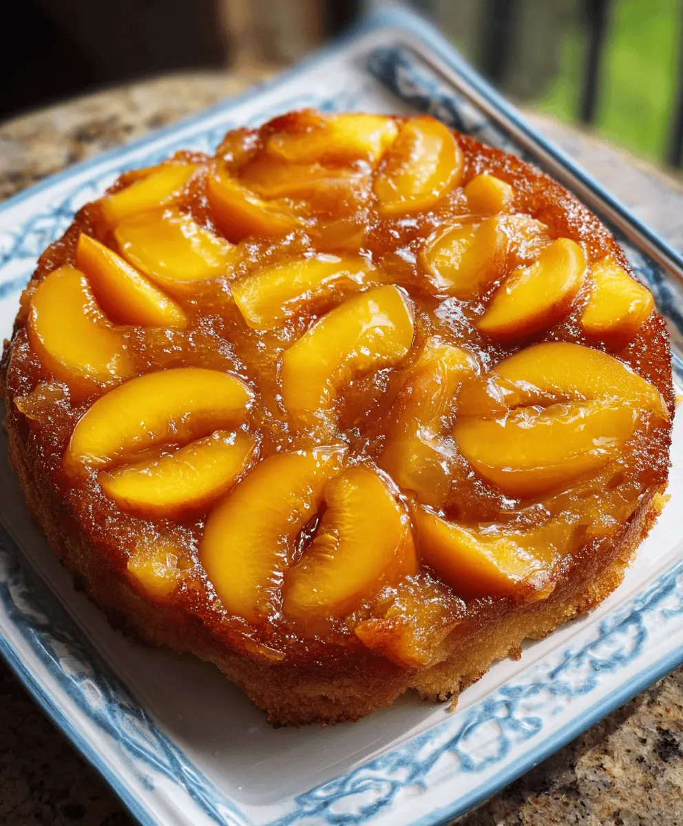 Best Easy Peach Upside Down Cake Recipe