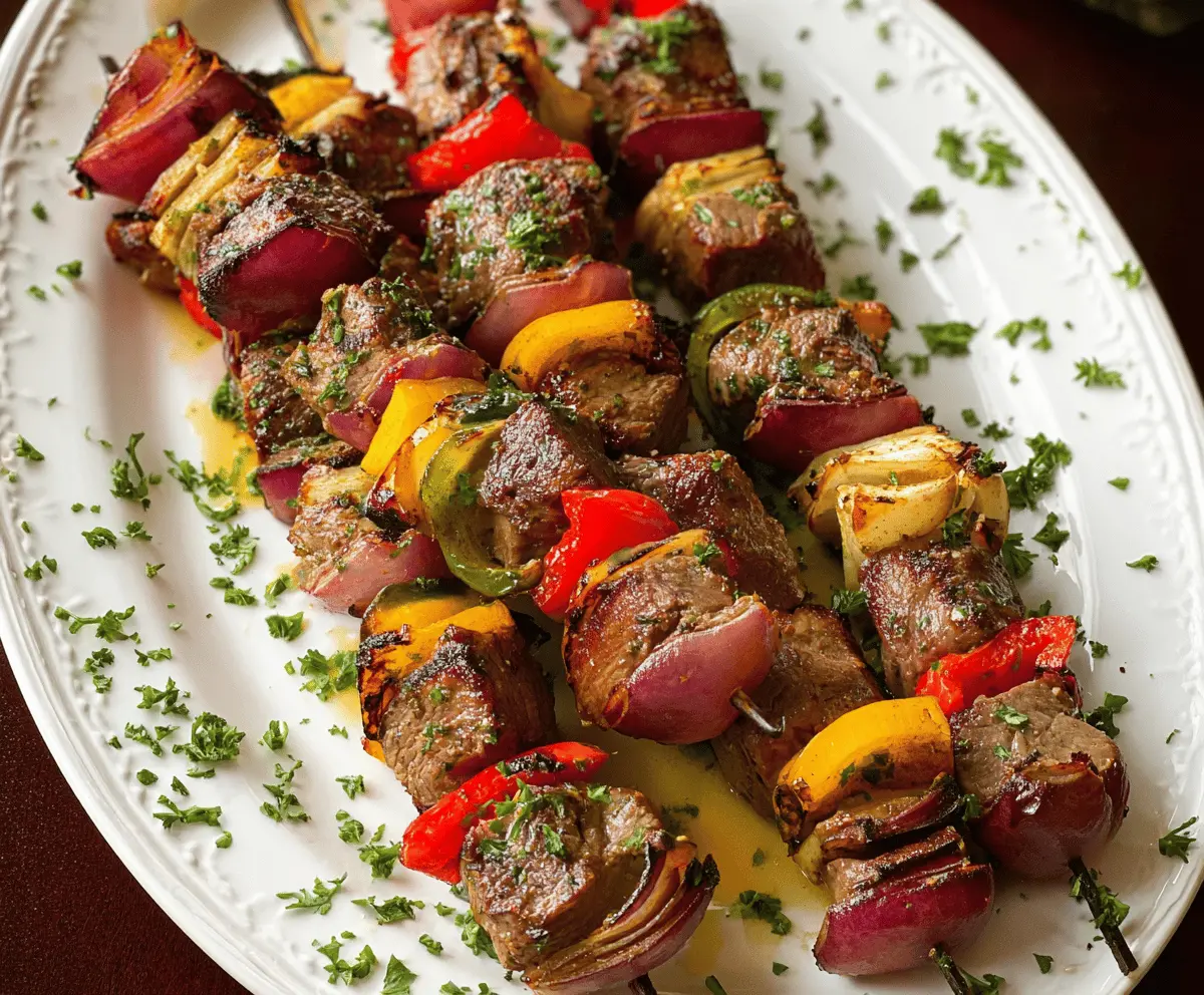 Easy Beef Kabobs Recipe for Grilling