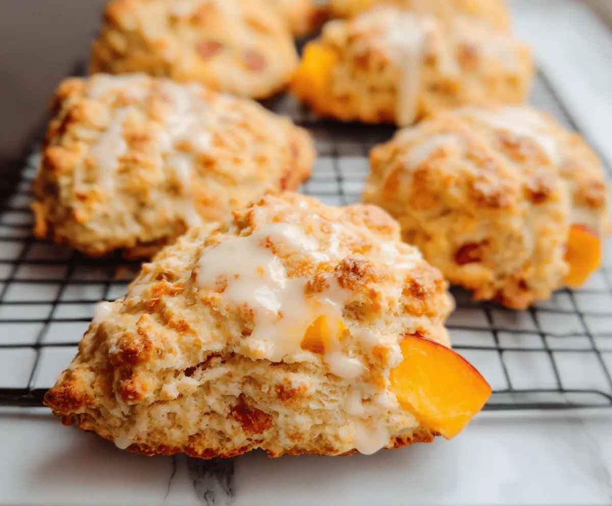 Easy Peach Scones Recipe for Breakfast