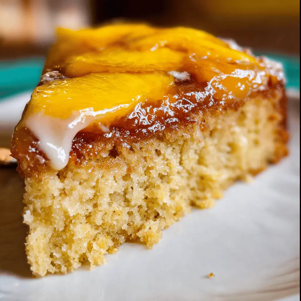 Easy Brown Sugar Peach Cake Recipe