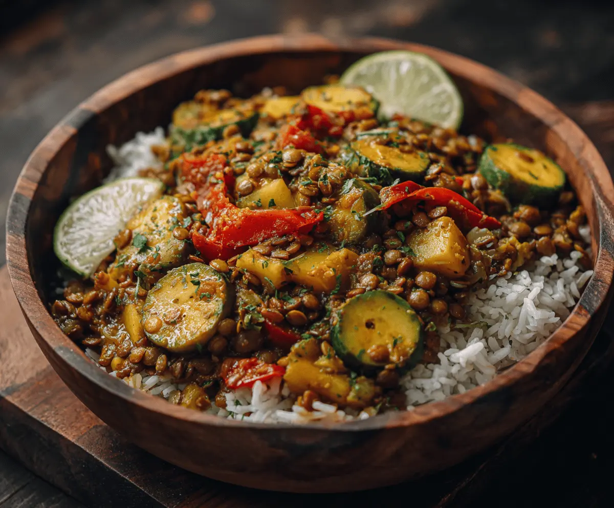 Vegan Lentil Stir-Fry