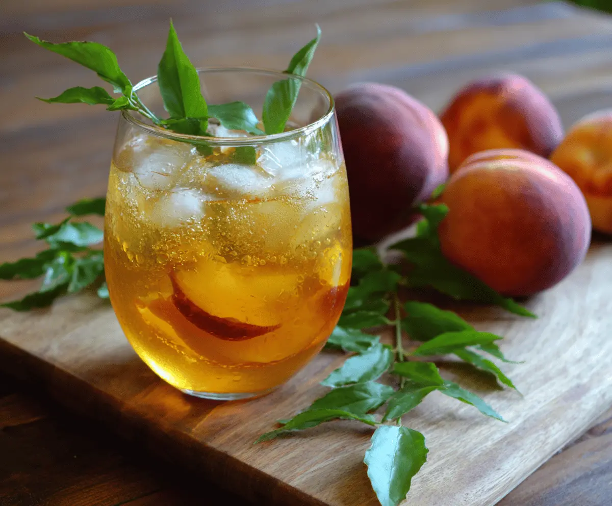 Peach Iced Green Tea