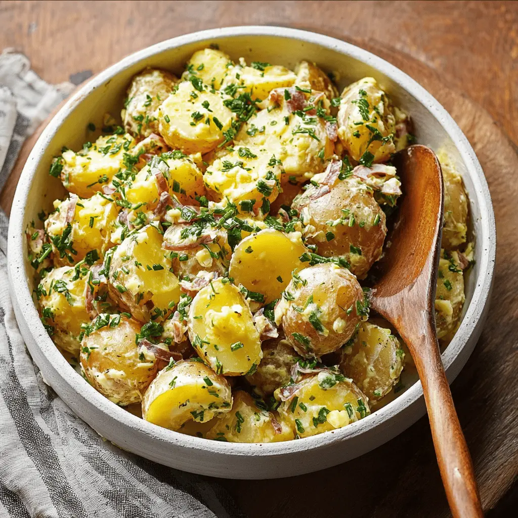 Classic French Potato Salad Recipe with Dijon Dressing