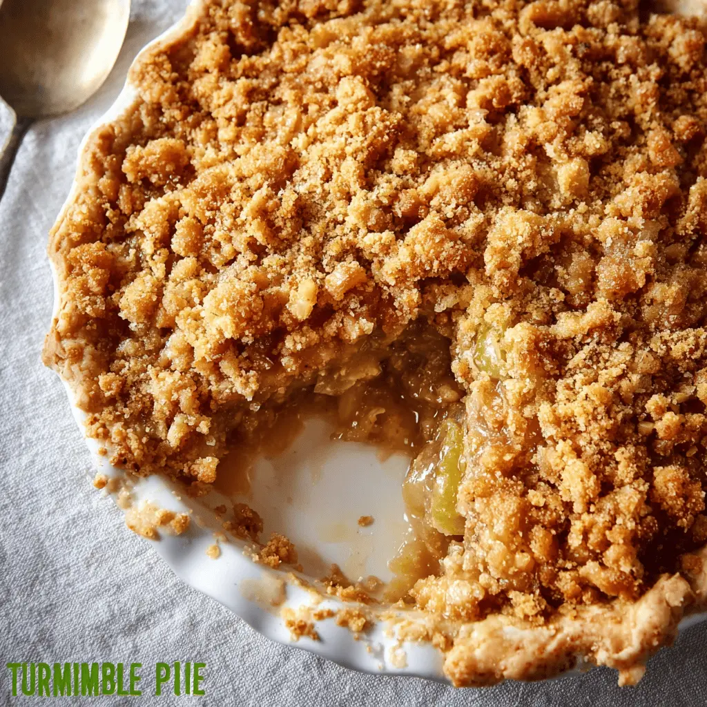 Easy Green Tomato Crumble Pie Recipe