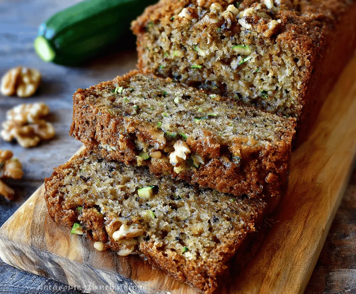 Best Ever Moist Zucchini Walnut Bread Recipe
