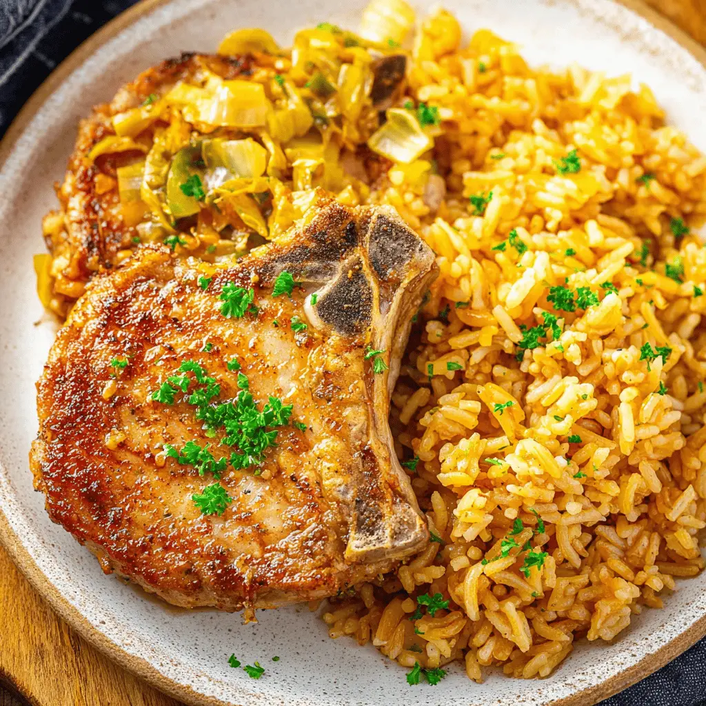 Easy Classic Southern Baked Pork Chops with Rice