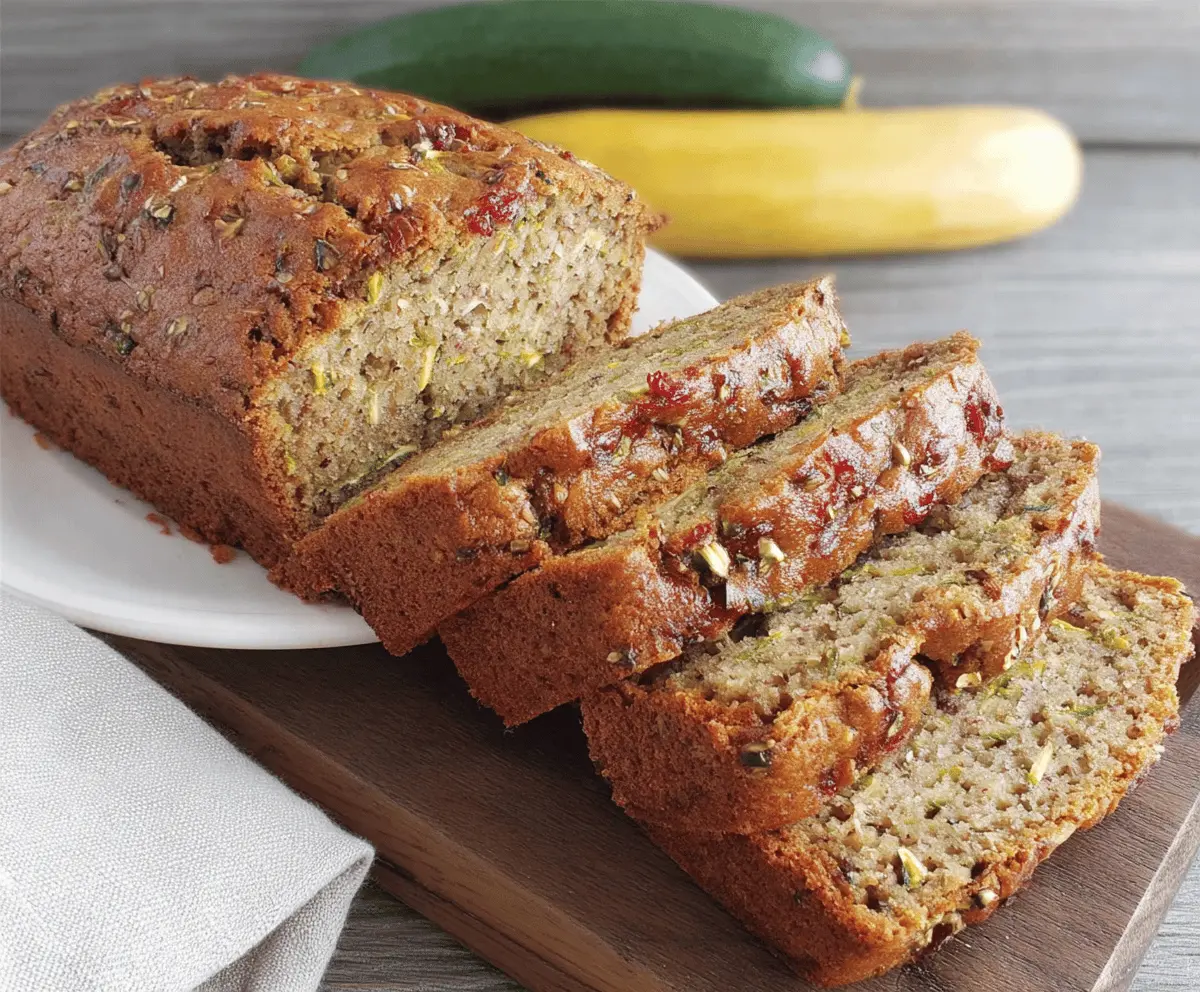 Moist Banana Zucchini Bread Recipe