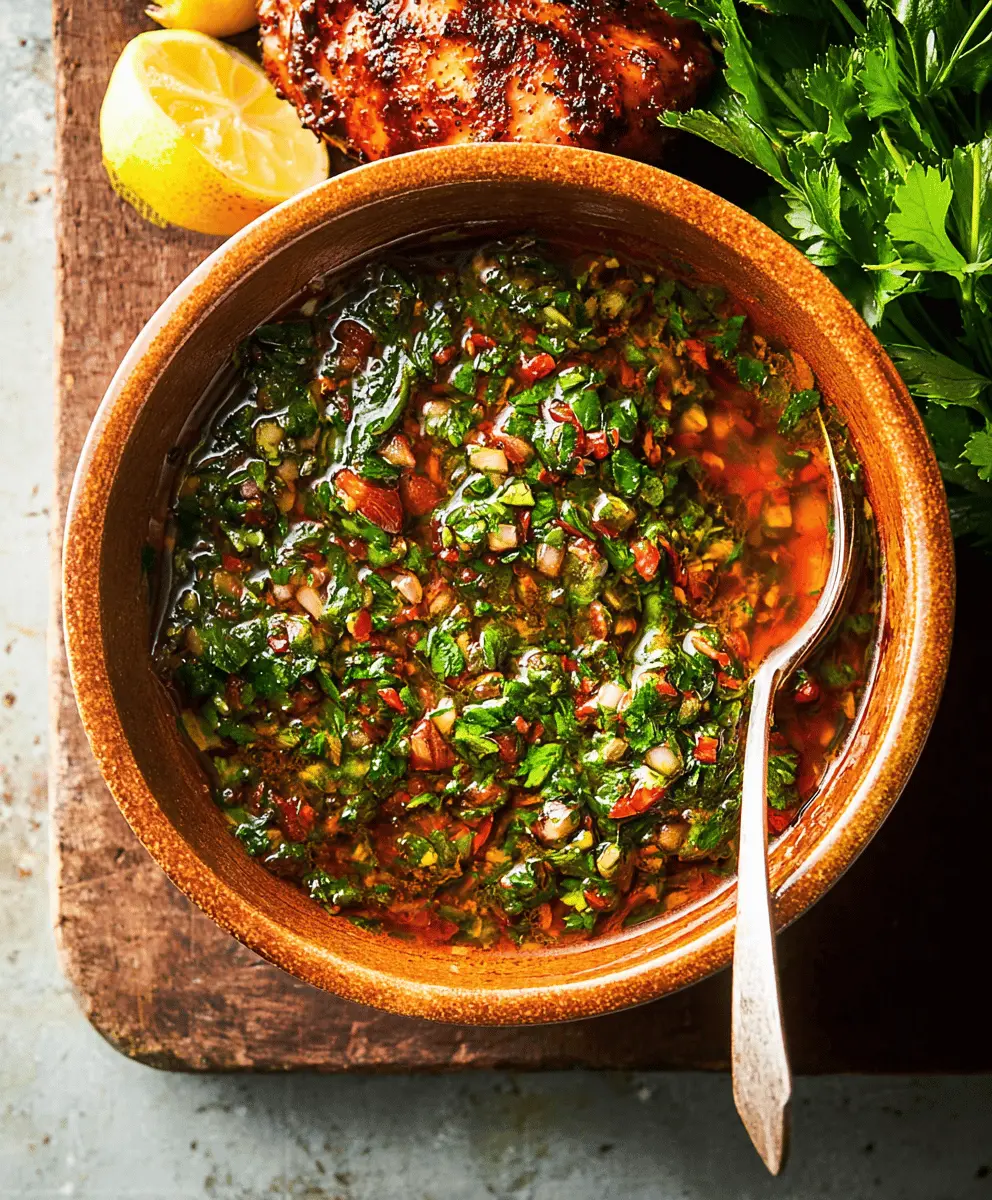 Easy Chimichurri Rojo Sauce Recipe