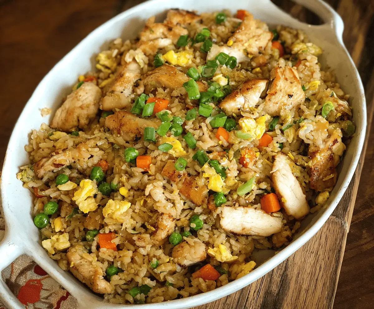 Easy Griddle Chicken Fried Rice Recipe