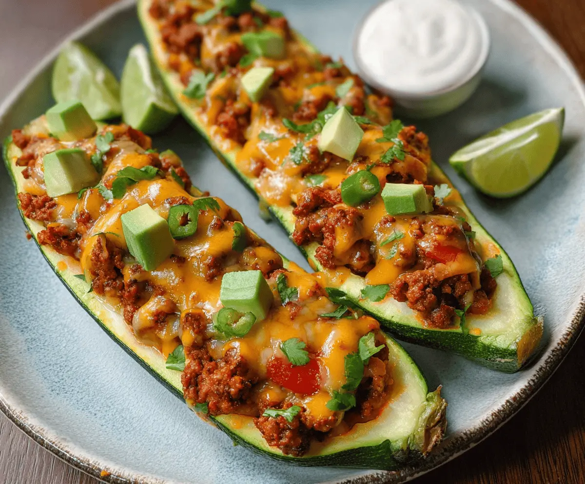 Easy Mexican Stuffed Zucchini Recipe