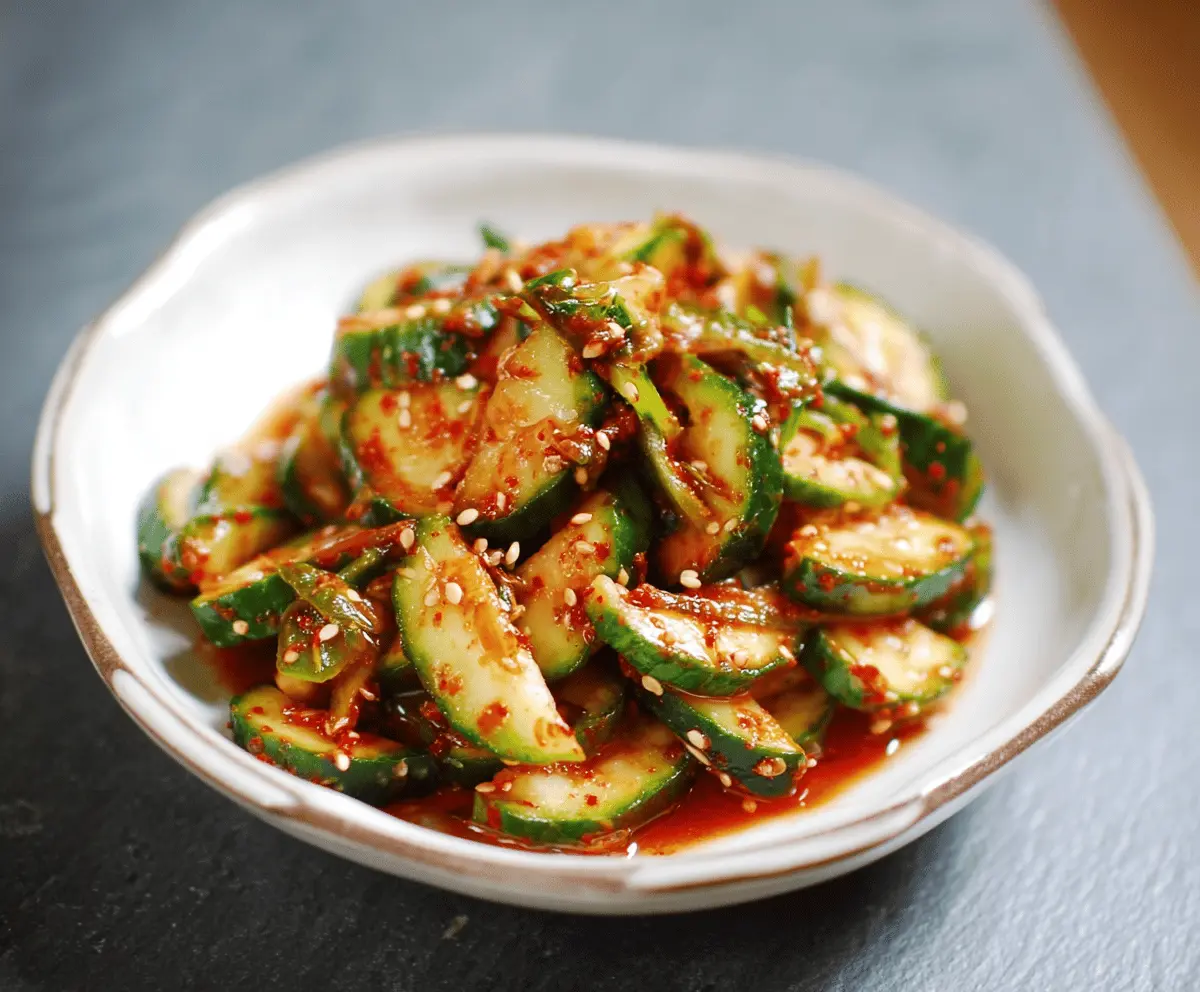 Easy Cucumber Kimchi Recipe for Beginners