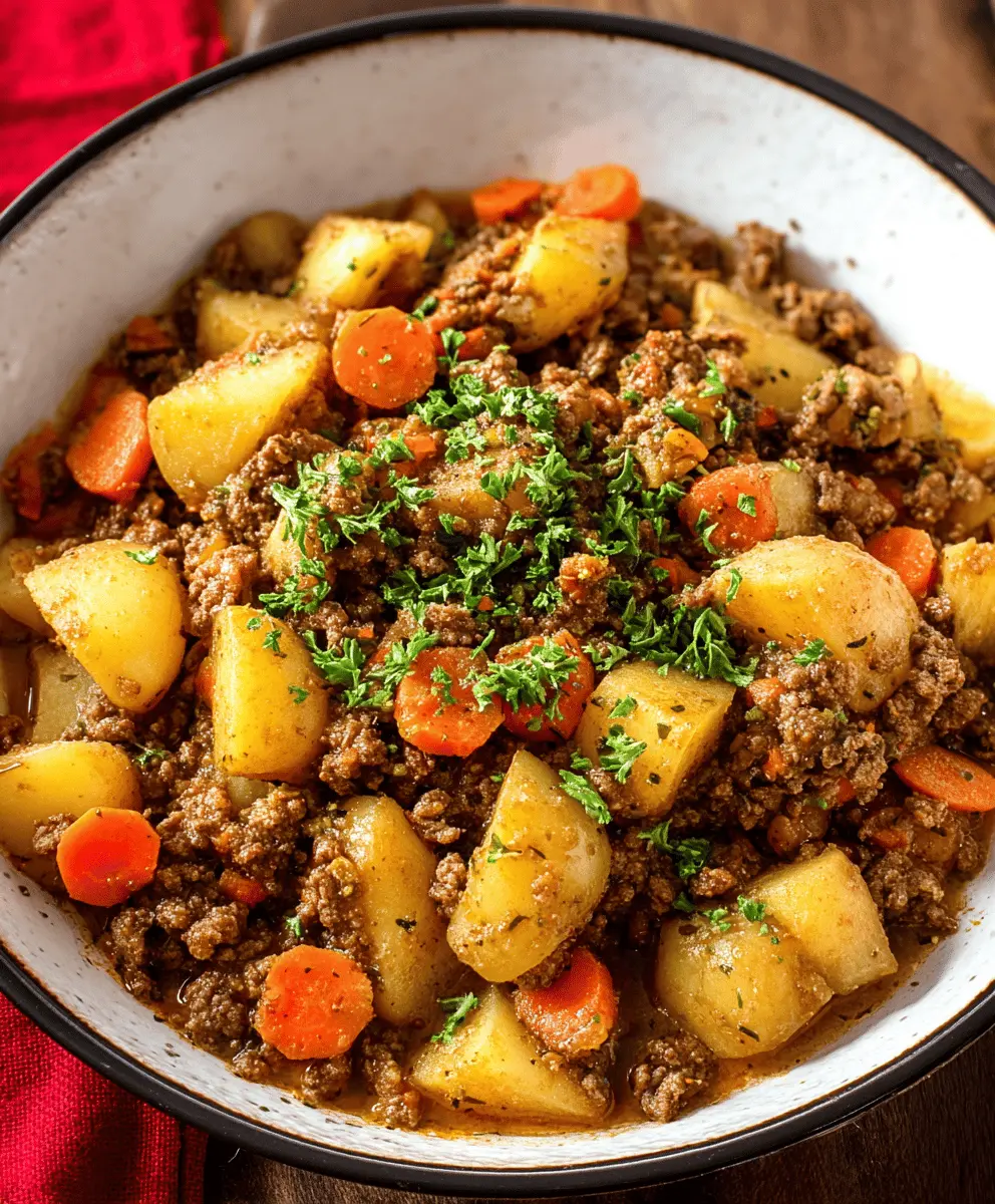 Easy Ground Beef and Potato Skillet Recipe
