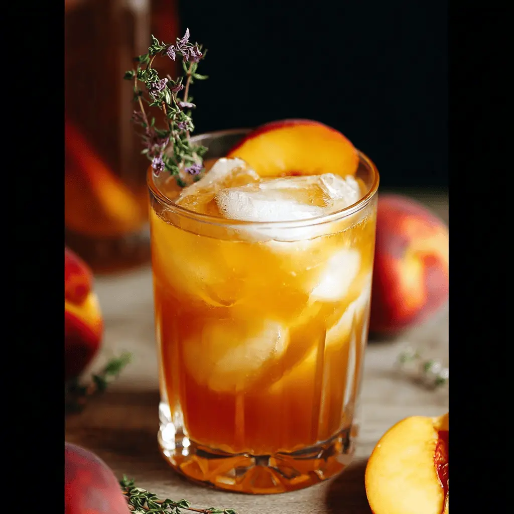 Refreshing Peach Whiskey Iced Tea Recipe