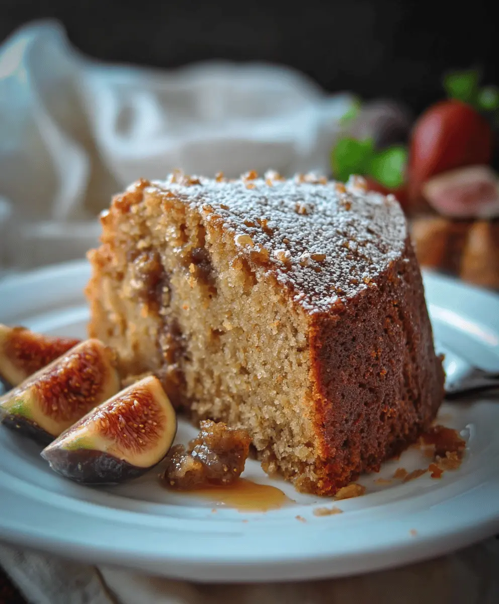 Moist and Delicious Fresh Fig Cake Recipe