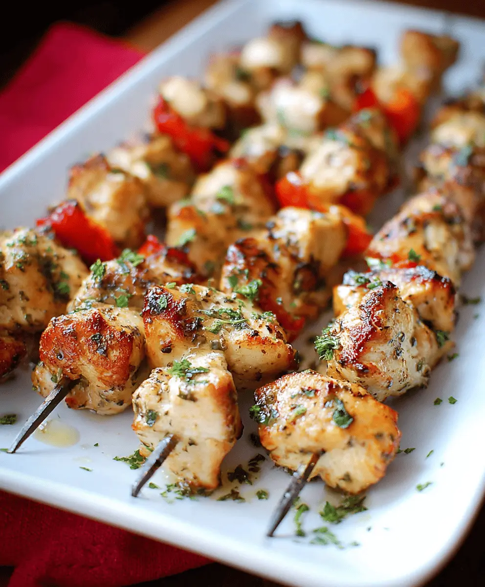 Easy Oven-Baked Chicken Kabobs Recipe