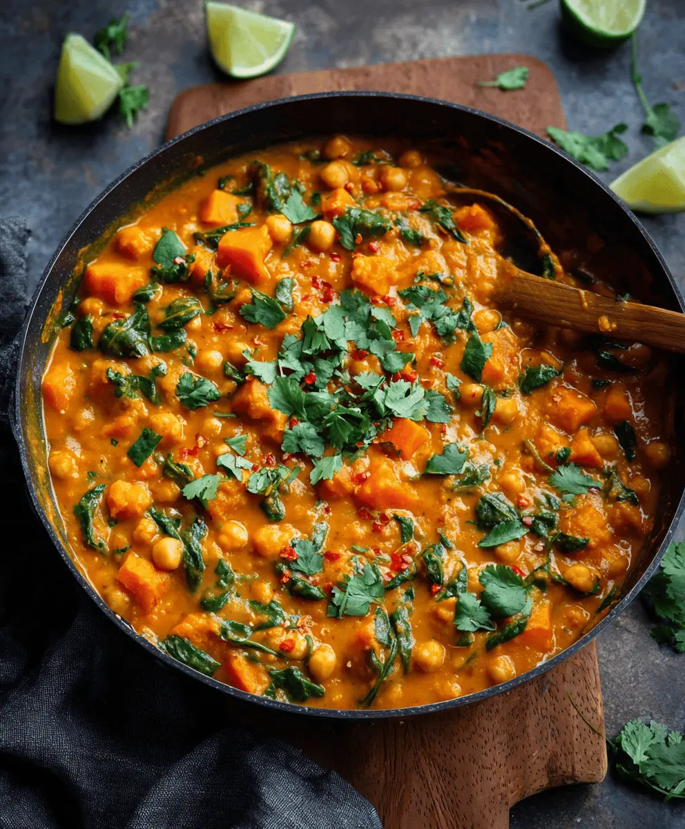 Easy Vegan Butternut Squash Chickpea Curry Recipe