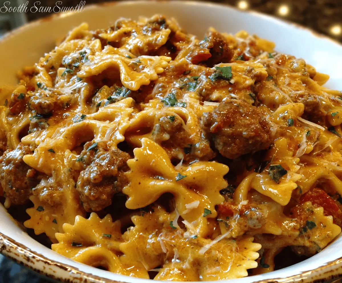 Easy Italian Sausage Bow Tie Pasta Recipe