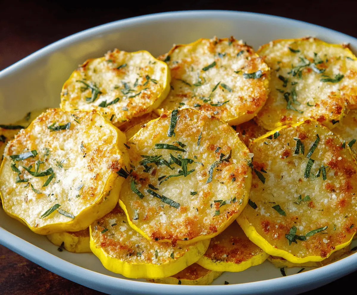 Easy Baked Parmesan Yellow Squash Recipe