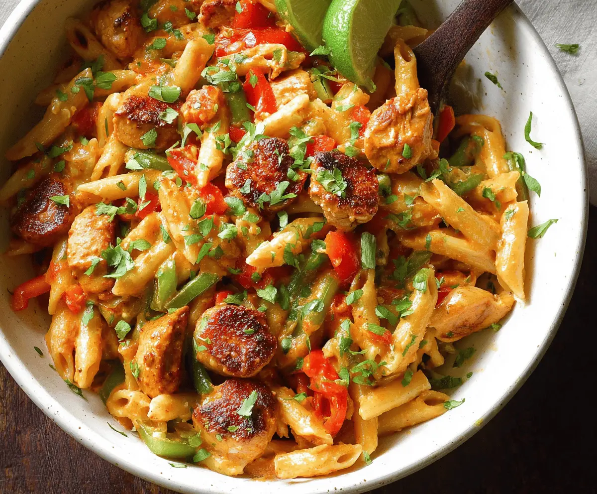 Easy Spicy Chicken Chipotle Pasta Recipe