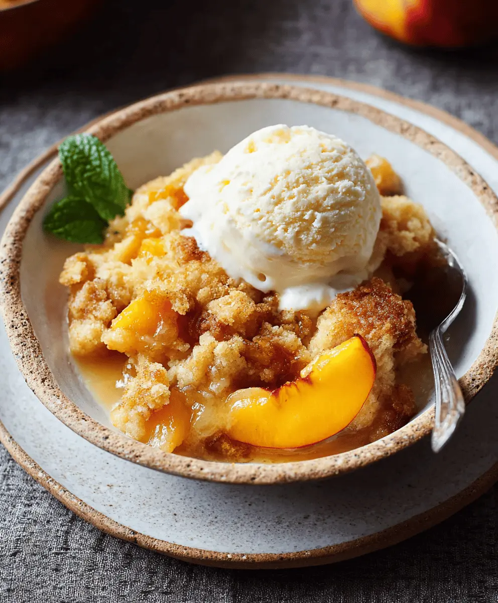 Gluten-Free Air Fryer Peach Cobbler Recipe
