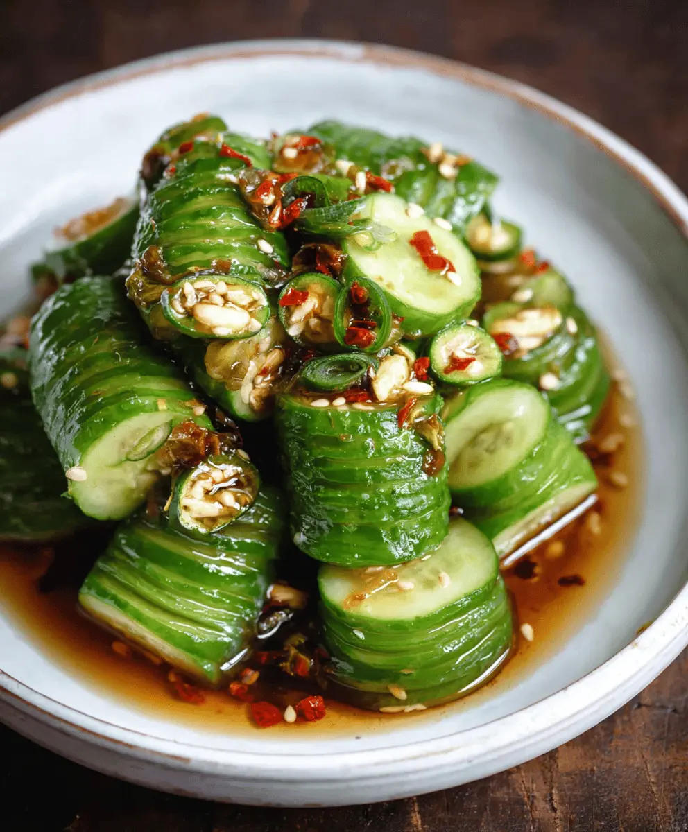Easy Asian Pickled Cucumbers Recipe