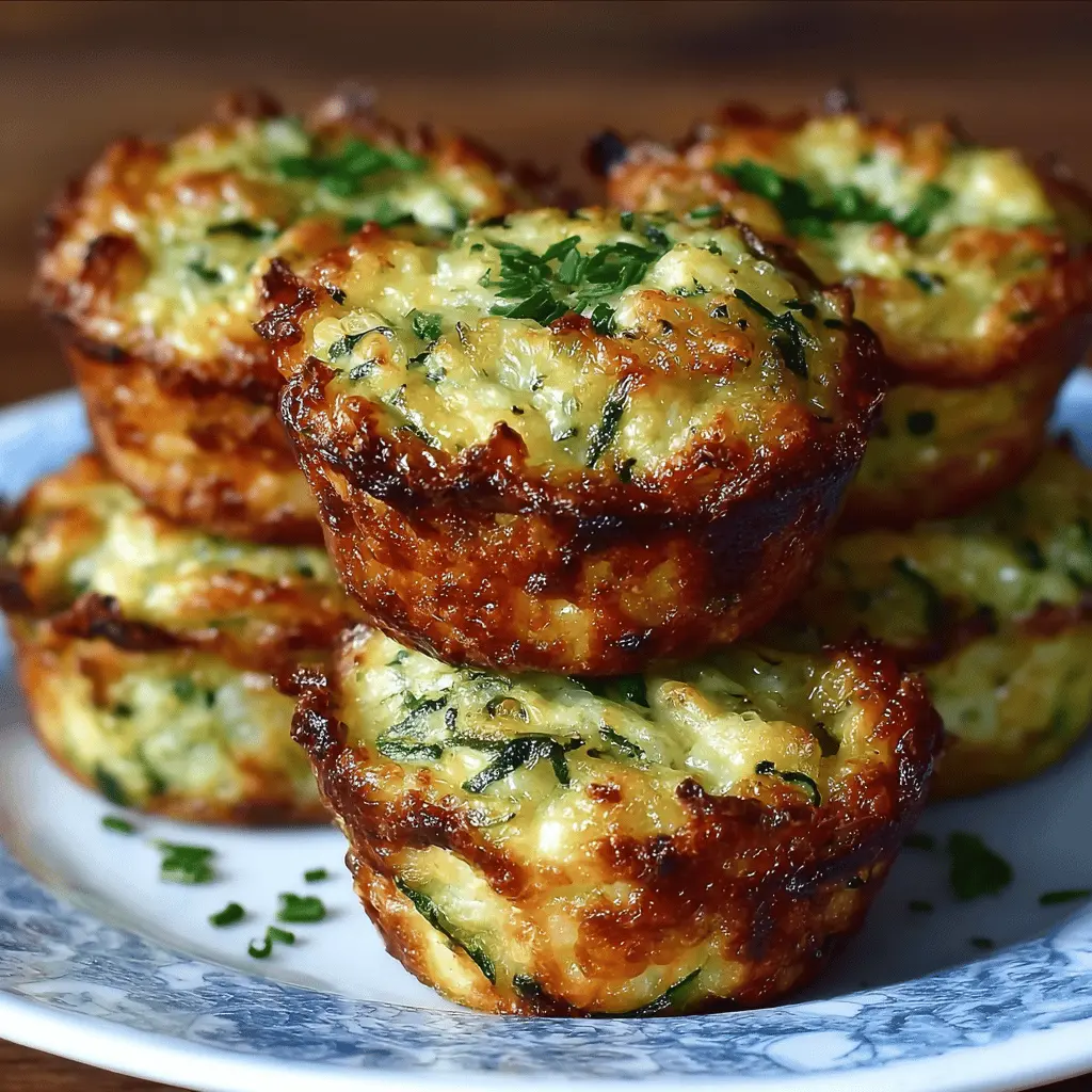 Crispy Parmesan Zucchini Potato Muffins Recipe