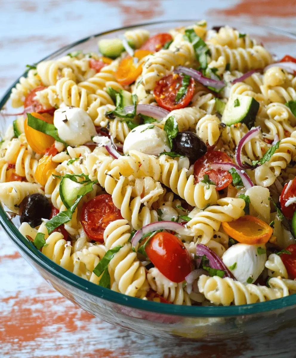 Easy Italian Pasta Salad Recipe for Summer