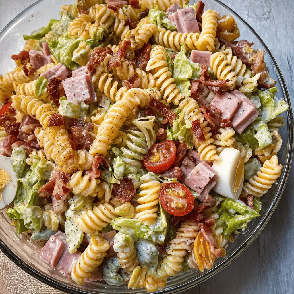 Easy Club Sandwich Pasta Salad Recipe
