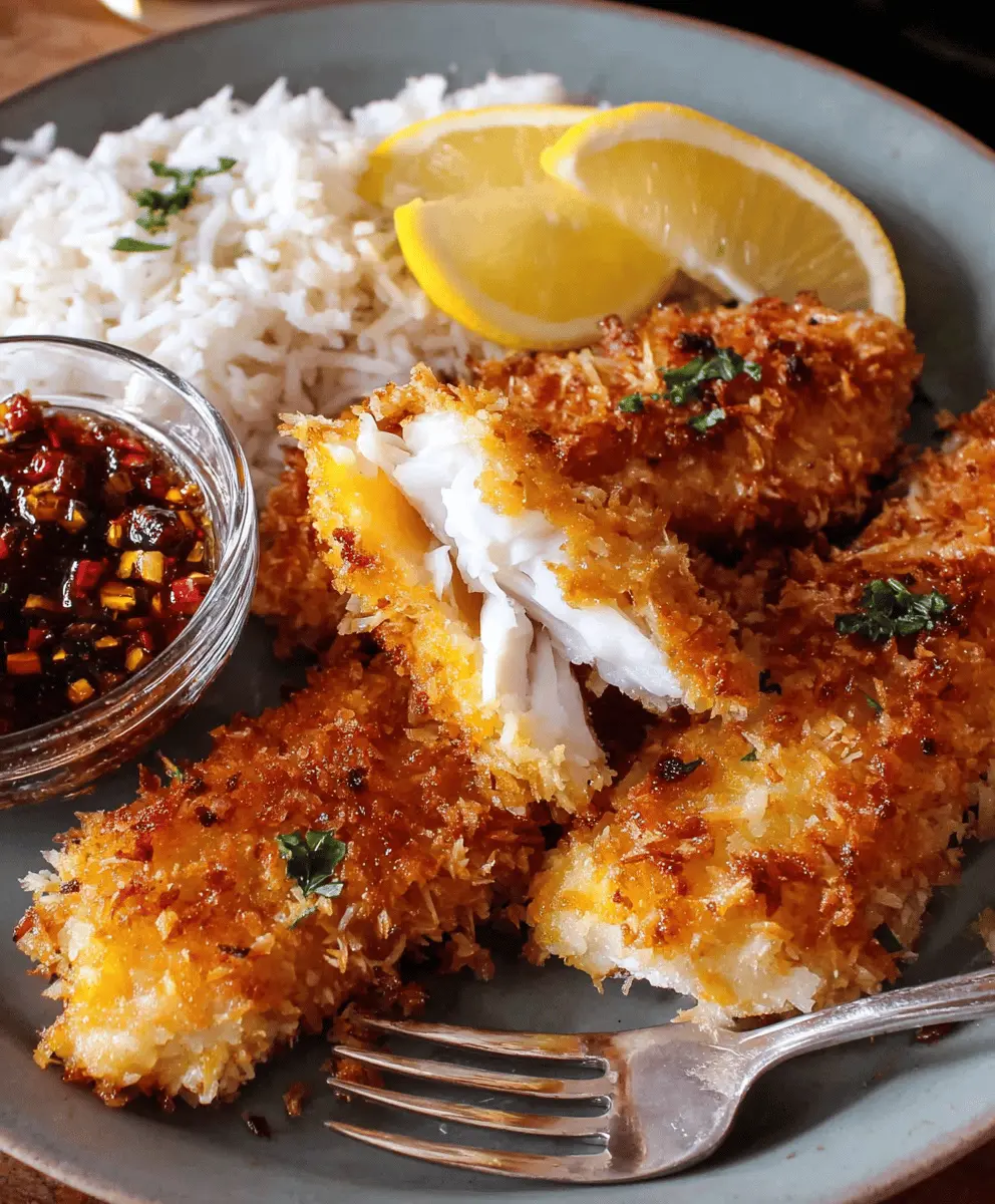 Coconut Crusted Fish Recipe with Tropical Flavors