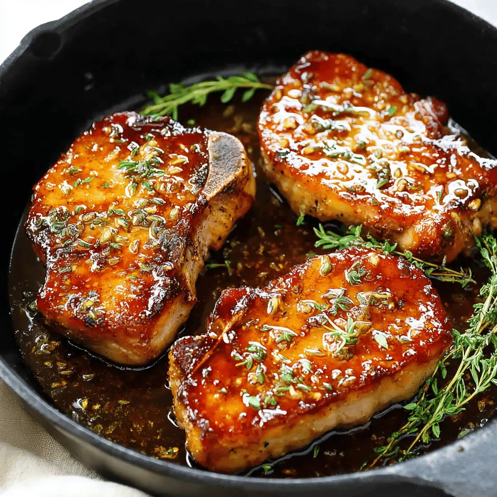 Maple Glazed Pork Chops with Sweet and Savory Flavor
