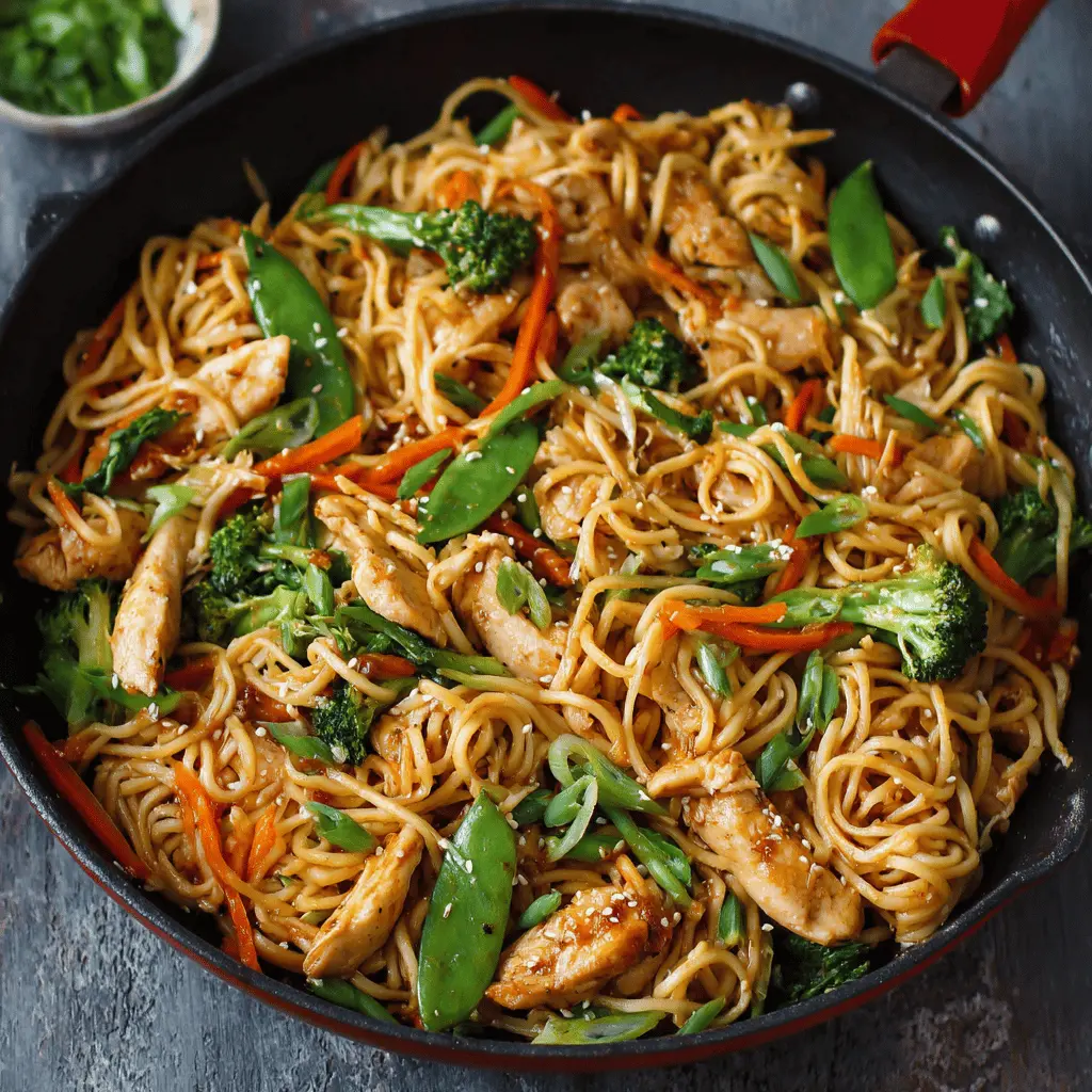 Easy 15-Minute Chicken Stir Fry Noodles