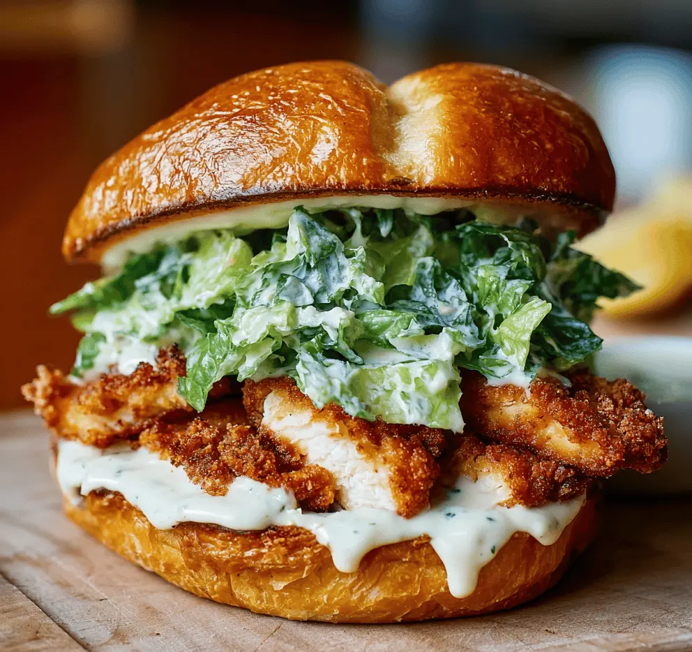 Crispy Chicken Caesar Sandwich Recipe