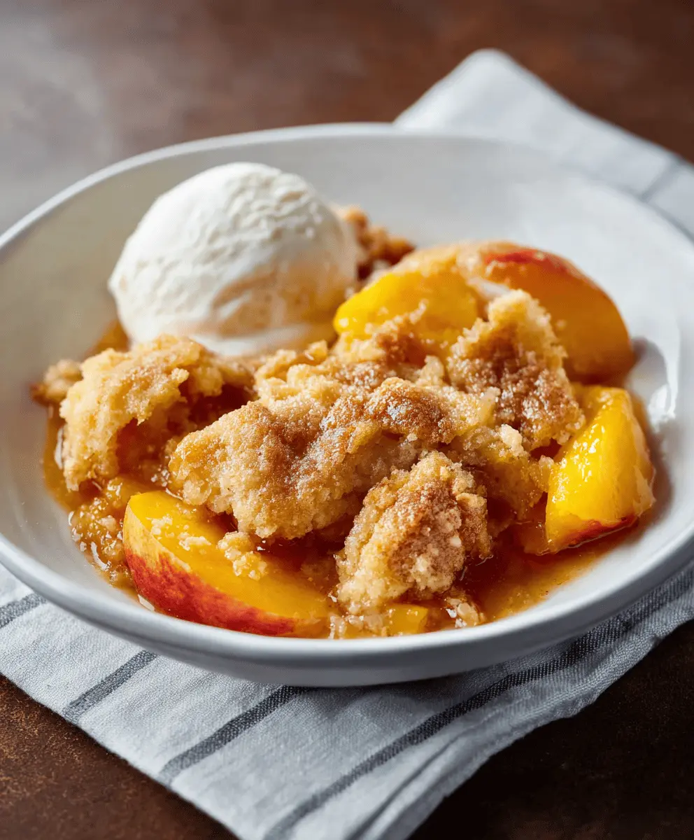 Best Southern Peach Cobbler Recipe Ever