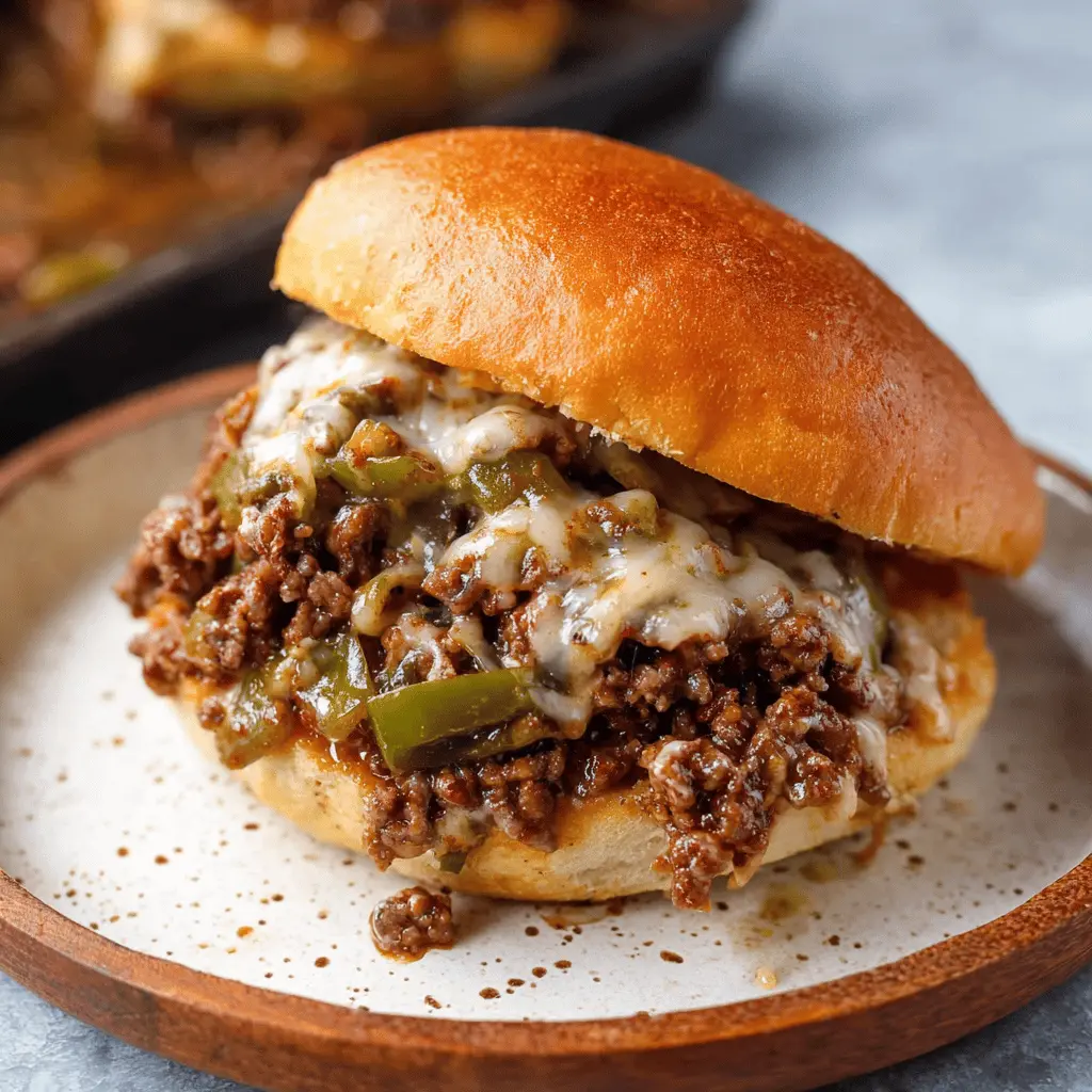 Easy Philly Cheesesteak Sloppy Joes Recipe
